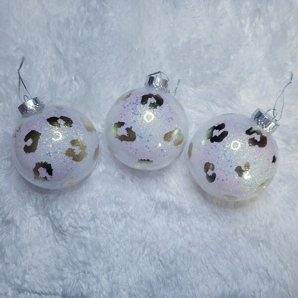 Leopard Print Ornaments Etsy