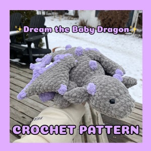 Dream the Baby Dragon Crochet PDF Pattern