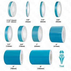 TEAL GREEN Roll Vinyl Pinstriping Pin Stripe Self Adhesive Coach Line Car Tape Decal Stickers Crafts  1/8" 1/6" 1/4" 3/8" 1/2" 3/4" 1"