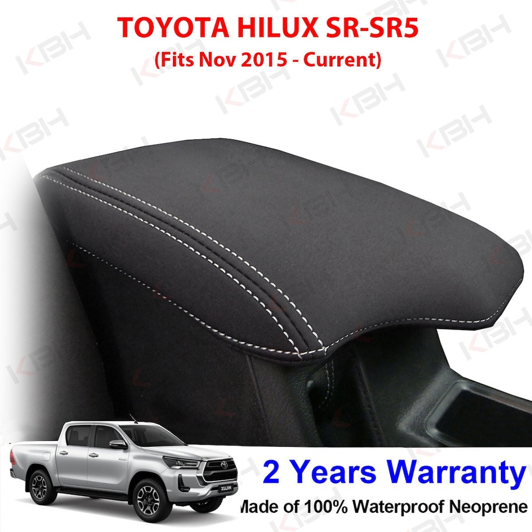Fit 2015 2023 Toyota Hilux SR SR5 Center Console Lid Armrest Cover