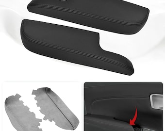Fits Toyota Avalon 2013-2018 Vinyl Leather Front Door Panel Armrest Cover Auto Car Interior Upholstery Replacement Trim Black