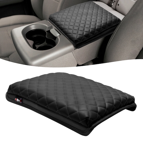 For Ford F150 2004-2014 Black Center Console Cup Holder Armrest Cover Pad Trim - Foto 6