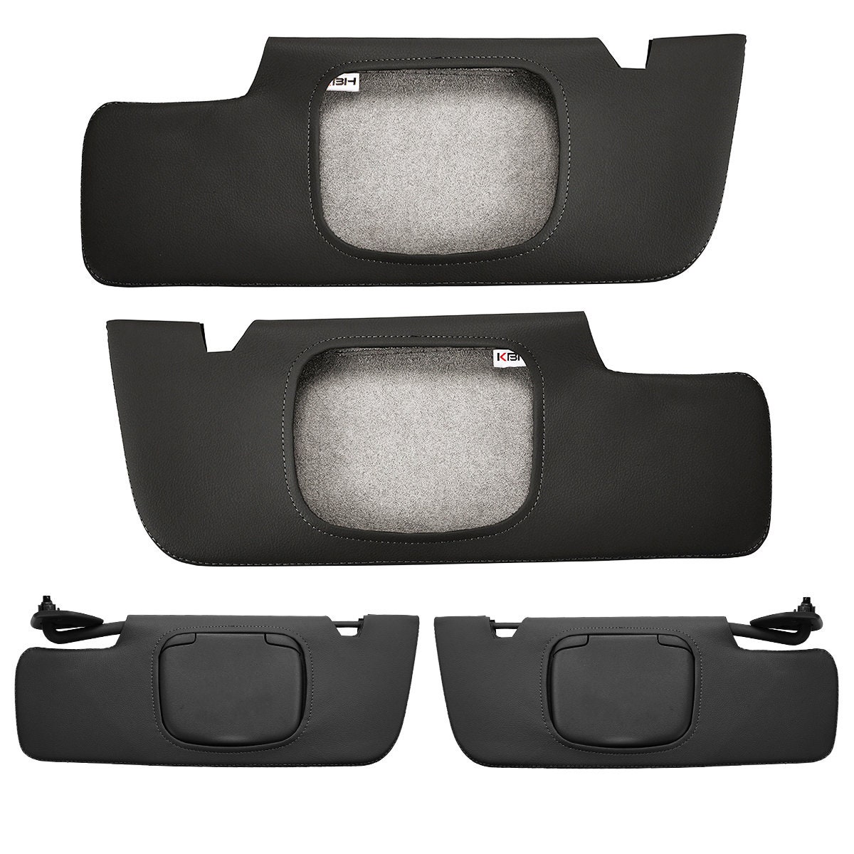 Auto Leren Stoelhoezen Sets voor Mustang 2004-2020, Waterdichte Ademende Autostoelkussenbeschermers All-Weather Voor- En Achterbankhoezen Accessoires,Black-red