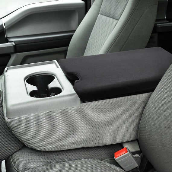 Ford Super Duty Gray Cloth Center Console Jump Seat 2017-2025 W/ Mounting Bracket