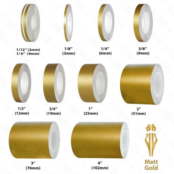 MATT GOLD Roll Vinyl Pinstriping Pin Stripe Self Adhesive Etsy