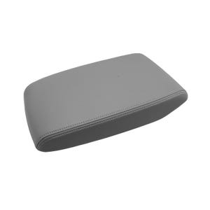 Funda de cuero y vinilo para reposabrazos de consola central, compatible con Toyota Highlander 2008-2013, reemplazo de tapicería interior de automóvil, color gris KBH