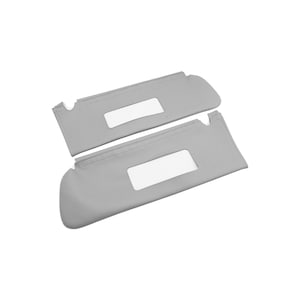 Fits Chevy Tahoe Suburban Yukon 1995-1999 Sun Visor Vinyl Leather Replacement Cover Auto Car Custom Interiors Upholstery Gray