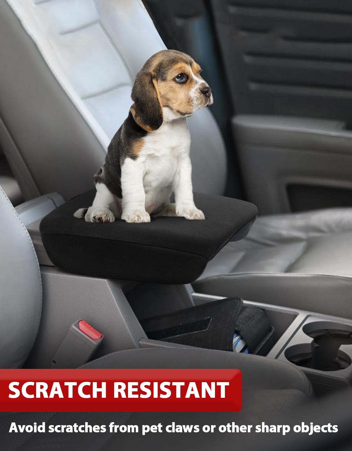 Center Console Armrest Cover For Honda Ridgeline 2006-2014 – Vinyl Leather Cushion Pad, Anti-Scratch, Black