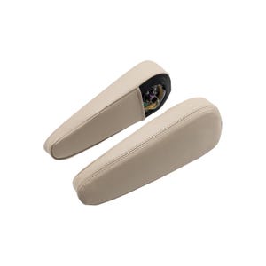 Fits Lexus GX470 2003-2009 Vinyl Leather Seat Armrest Cover Auto Car Interior Upholstery Replacement Trim KBH Ivory Tan