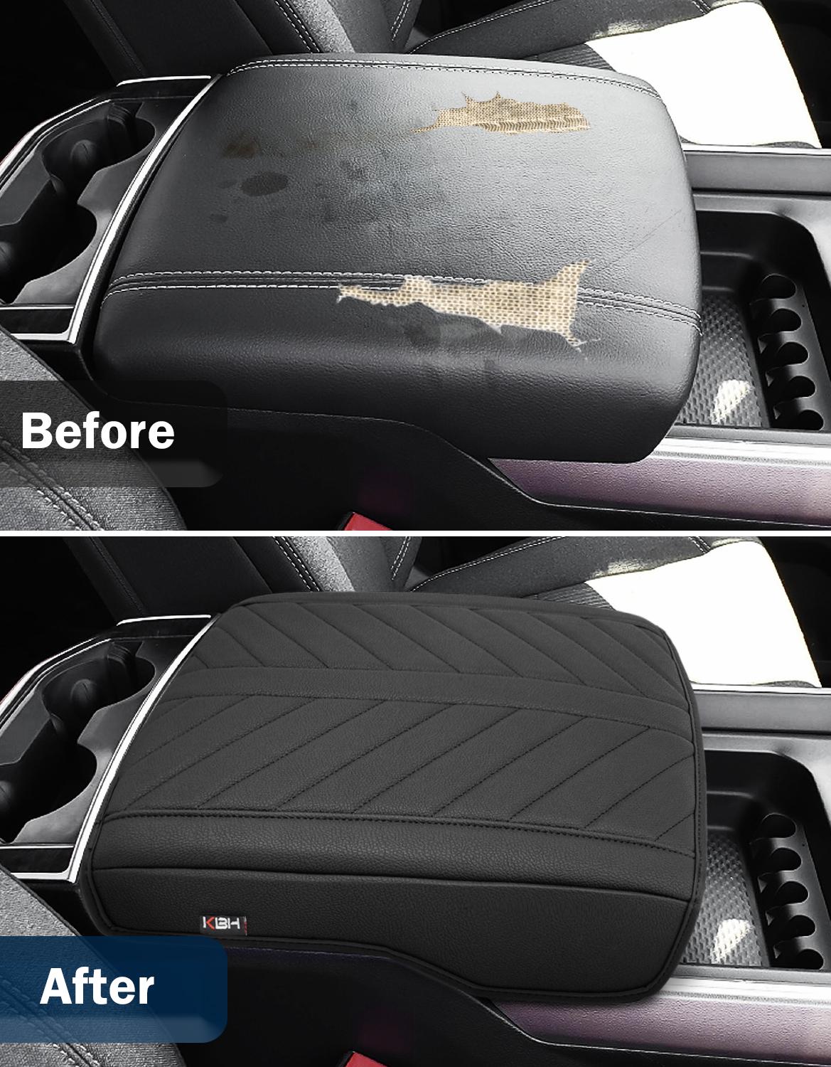 KBH Neoprene Center Console Armrest Cover – Black – Fits RAM 1500 2500 3500 2019-2025 (Bucket Seats)