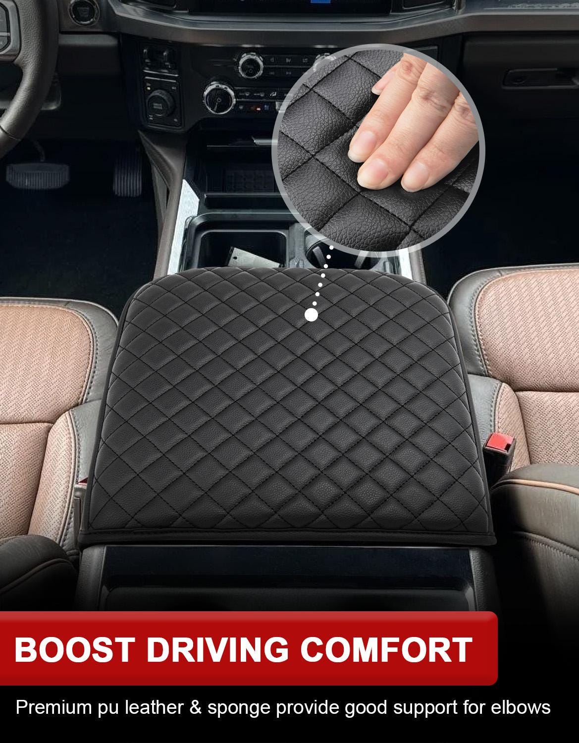 ISSYAUTO Cubierta De Consola Central Para Reposabrazos