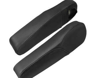 Fits Honda CR-V CRV 2007-2009 Side Seat Armrest Handle Vinyl Leather Replacement Trim Cover Car interior Upholstery Anti-Scratch KBH Black