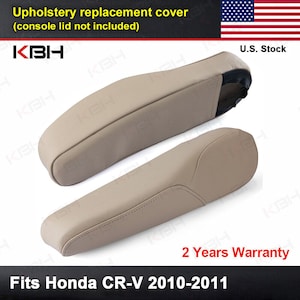 Fits Honda CR-V CRV 2010-2011 Seat Side Armrest Vinyl Leather Replacement Trim Cover Car interior Upholstery KBH Beige Tan