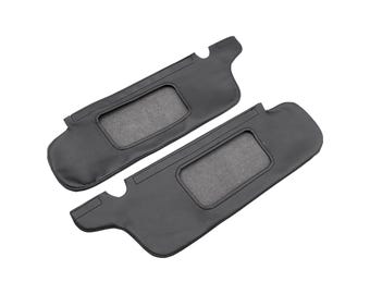 Pour Ford Mustang 1994-2004, pare-soleil, vinyle, cuir, revêtement d'habillage de rechange, revêtement intérieur de voiture, noir