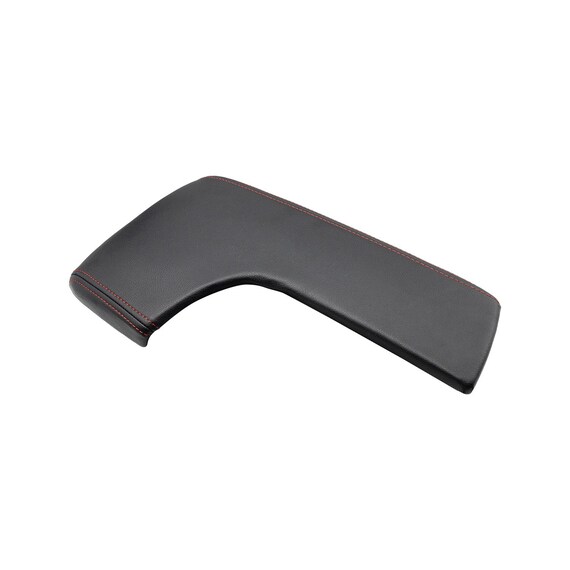 thumbnail image 2 of Weuaste Leather Console Lid Cover For Lexus IS250 / IS350 (2014-2017) – Black With Red Stitching (Microfiber Leather) 2 of 3