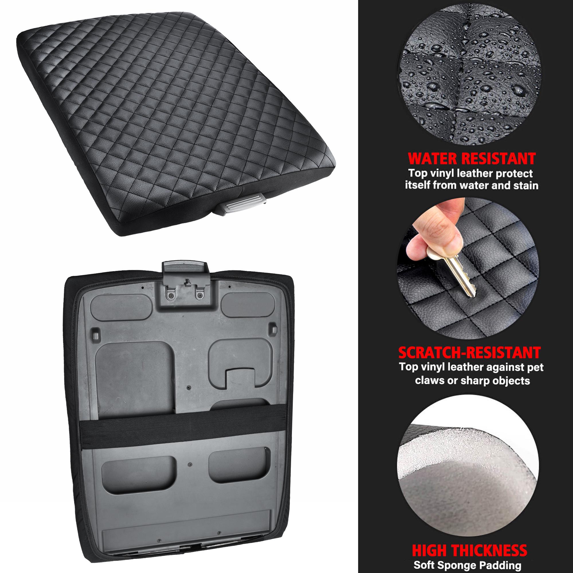ANMOSVO Center Console Cover For Nissan Titan (2004-2024) – PU Leather Armrest Protector, Scratch-Resistant & Easy Fit