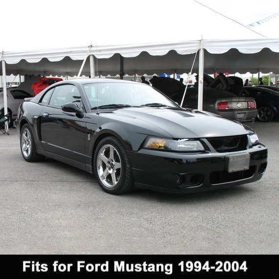 Fits Ford Mustang 1994-2004 Sun Visor Black Vinyl Leather