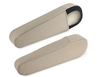 Fits Honda Odyssey 2005-2010 Leather Driver&Passenger Side Seat Armrest Handle Cover Interior Upholstery Replacement Anti-Scratch Trim beige