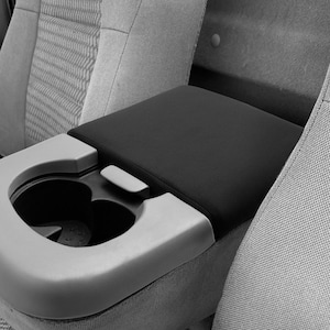 Fits 1997-2003 Ford F-150 Jump Seat Center Console Lid Armrest Cover Polyester Protector Custom Interiors Anti-Scratch Black 11‘’x9&#39;&#39; KBH