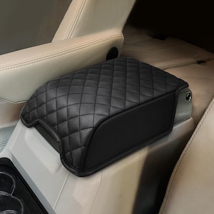 Fits 2006-2013 Land Rover Range Rover Sport Center Console Lid Armrest Cover Pad Cushion Protector Custom Interiors Pet Anti-Scratch Black