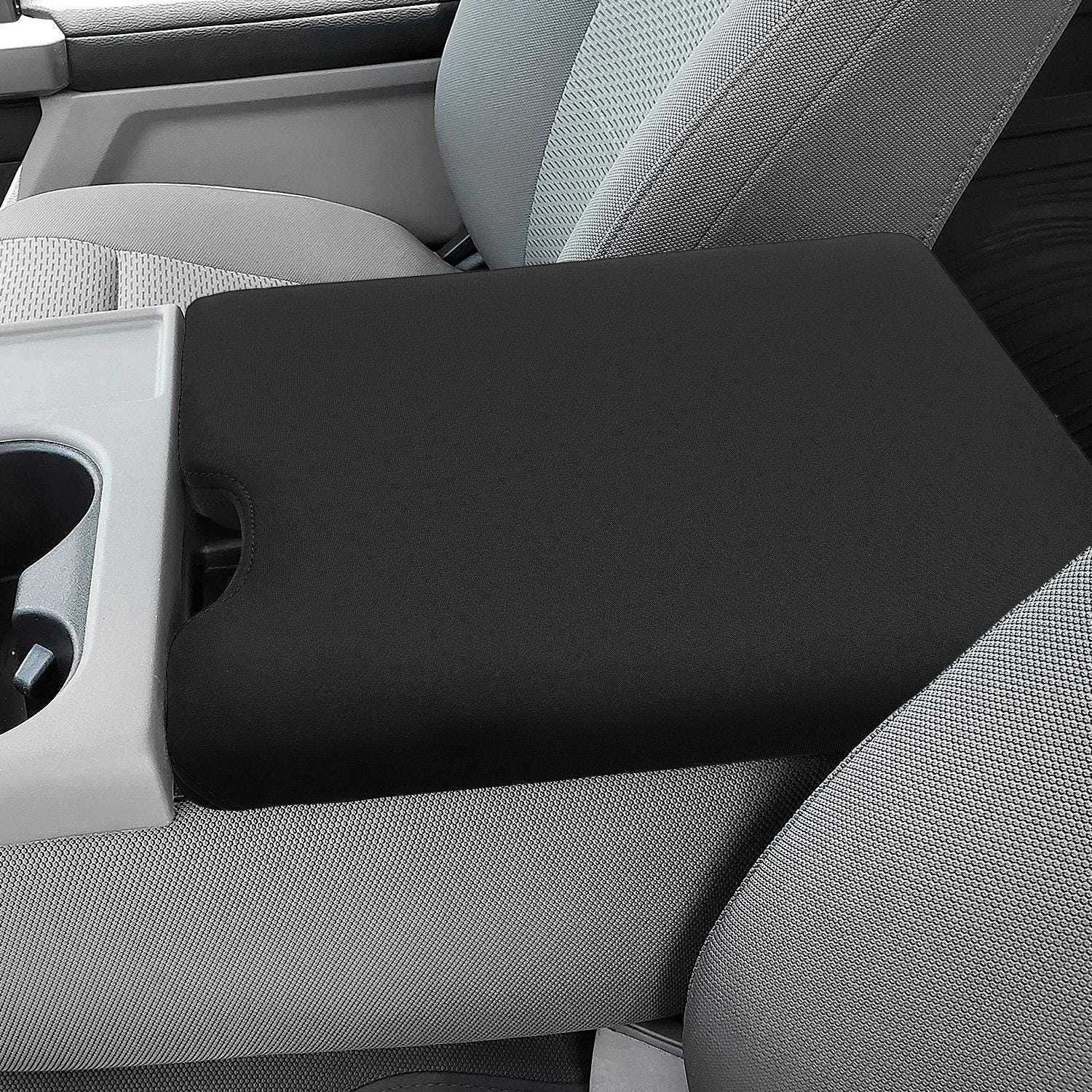 Fits 2015-2025 Ford F150 with 40/20/40 Jump Seat Center Console Lid Folding Armrest Neoprene Wetsuit Waterproof Pet Anti-Scratch Cover KBH