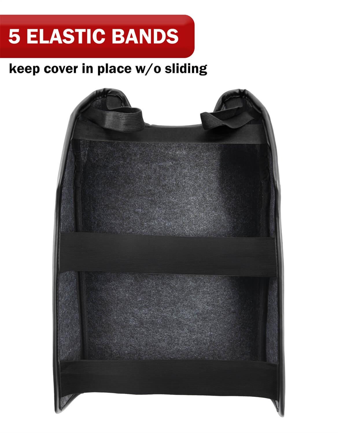 KBH Center Console Armrest Cover For Ford F150 F250 F350 Expedition 2015-2023 - PU Leather Cushion Pad