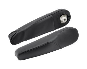 Fits Honda CR-V CRV 2010-2011 Seat Side Armrest Trim Cover - Vinyl Leather Black - Replacement, Upholstery by KBH