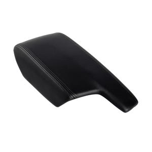 Fits Subaru Crosstrek 2018-2022 Vinyl Leather Center Console Lid Armrest Cover Car Interior Upholstery Replacement Trim Black Stitch