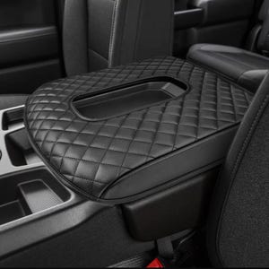 Fits 2019-2025 GMC Sierra 1500 2500 3500 Split Bench Jump Seat 40/20/40 Center Console Lid Armrest Cover Pad Cushion Pet Anti-Scratch KBH