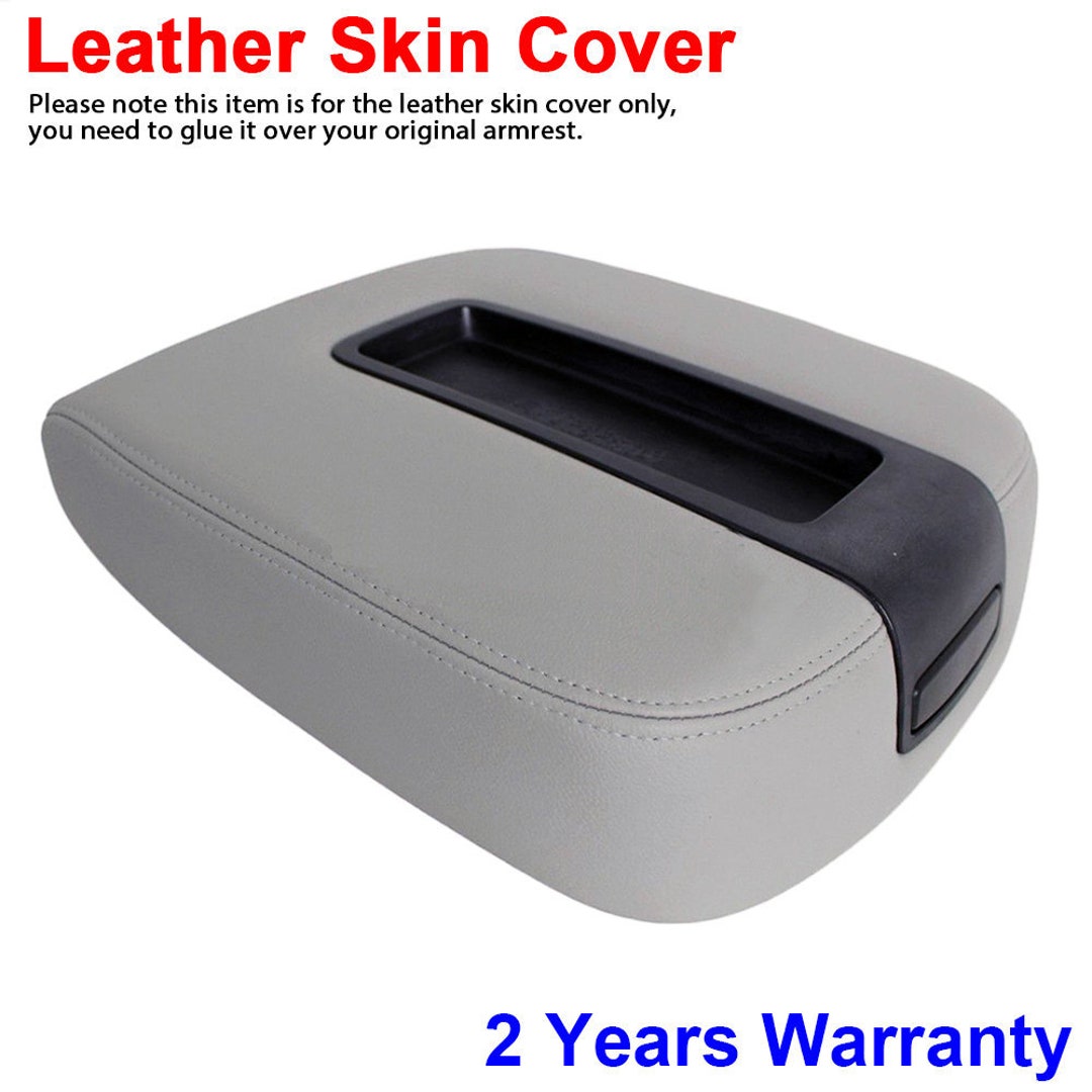 Leather Console Lid Armrest Cover - Tan, Fits 07-13 Tahoe, Suburban, Yukon, Sierra