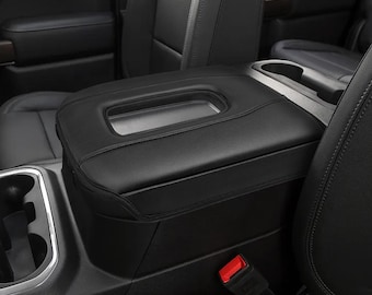 Fits for Chevy Silverado GMC Sierra 2019-2026 Bucket Seat Floor Console Lid Center Armrest Covering Pad Cushion Protector Anti-Scratch KBH