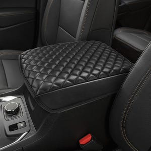 Universal Leather Car Seat Armrest Cushion Protector Pad – Black – Fits Subaru & Most Vehicles – Sponge & Leather