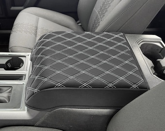 Copertura Bracciolo Centrale In Pelle PU Per Ford F150 F250 F350 2015-2023 Con Sedile 40/20/40 - 2