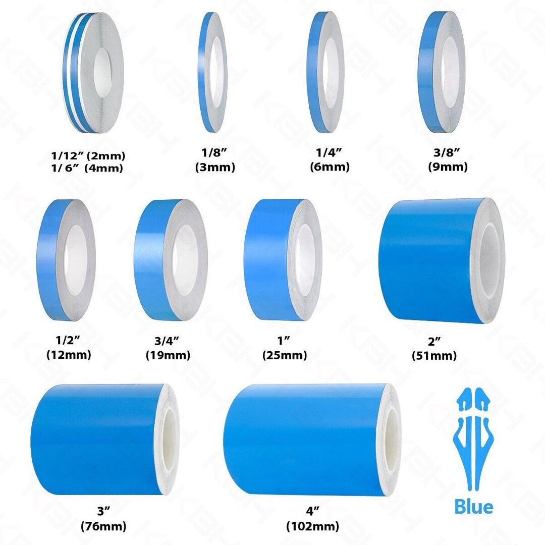 OCEAN BLUE Roll Vinyl Pinstriping Pin Stripe Self Adhesive Coach Line