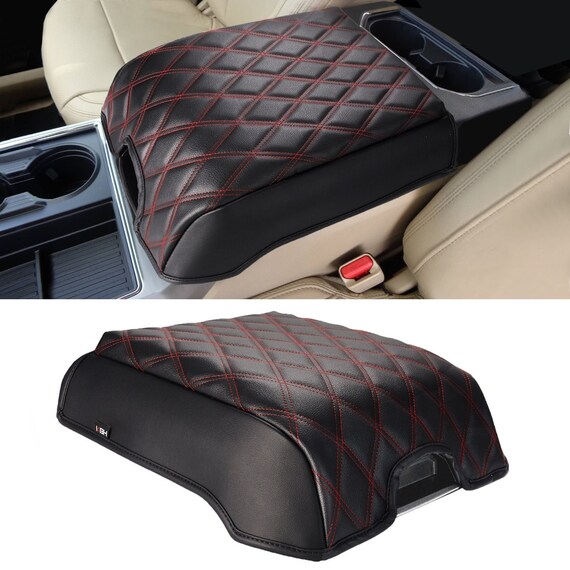 Its us leather car auto center console lid armrest online cover protector f