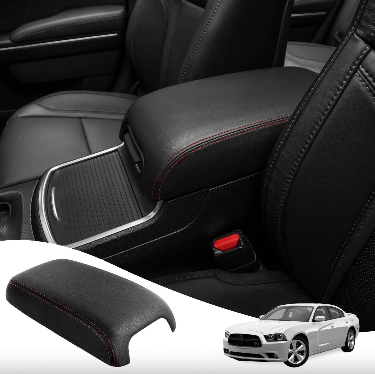 Center Console Armrest Lid Cover For 2011-2022 Chrysler