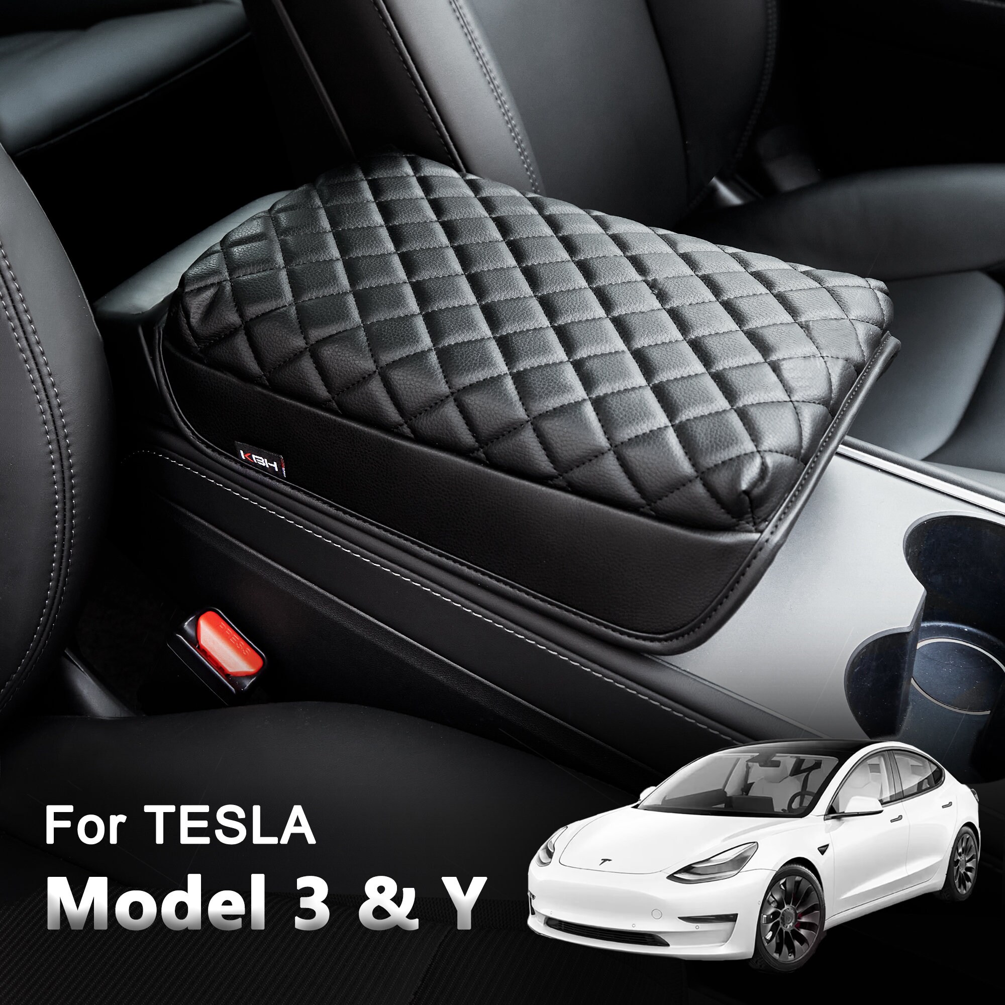 Tesla Model 3/Y Armlehne Zubehör - Mittelkonsole Abdeckung für