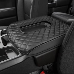 Fits 2019-2025 Chevy Silverado 1500 2500 Split Bench Jump Seat 40/20/40 Center Console Lid Armrest Cover Pad Cushion Pet Anti-Scratch KBH