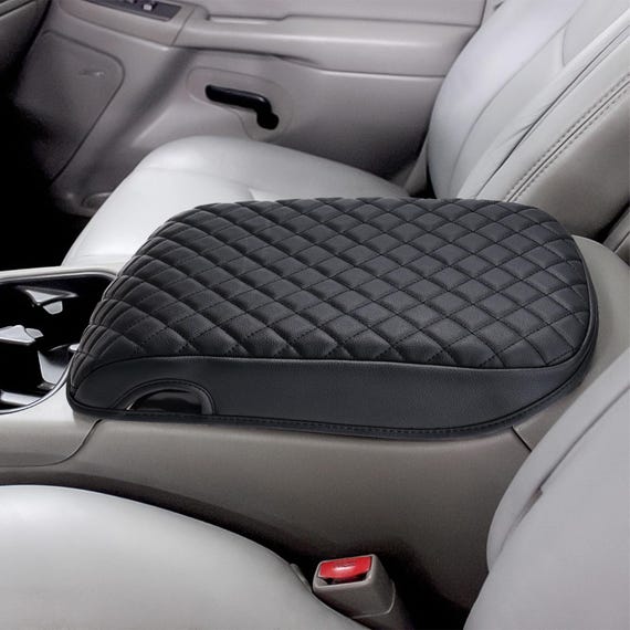 Shademax Center Console Cover For Chevy Tahoe/Suburban/Yukon 2021-2025 - PU Leather Armrest Pad Protector