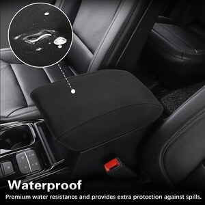 Neoprene Center Console Armrest Lid Cover For 2006-2014 Honda Ridgeline - Black, Waterproof