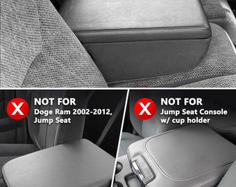 KBH Center Console Cushion Cover - For 2019-2025 GMC Sierra/Chevy Silverado, 2021-2025 Tahoe/Suburban/Yukon, Black, Anti-Scratch Armrest Protector