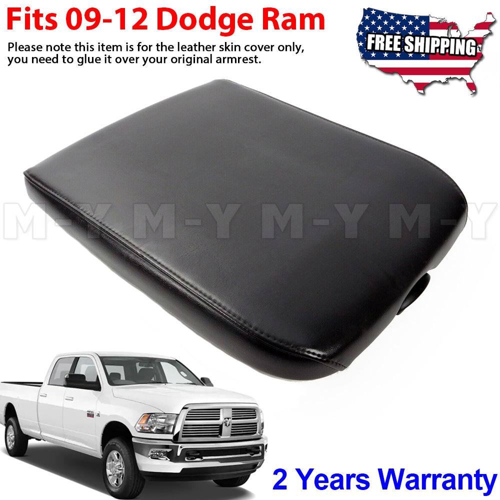 Gray Vinyl Center Console Lid Cover For 2013-2018 Ram 1500/2500/3500 | Armrest Skin 7 thumbnail image