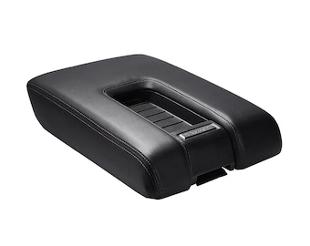 Fits Toyota Tundra 2014-2021 Vinyl Leather Center Console Lid Armrest Cover Auto Car Interior Upholstery Replacement Trim Black