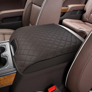KBH Center Console Armrest Cover For 2014-2018 GMC Sierra Silverado – Black, Jump Seat, Slip-On