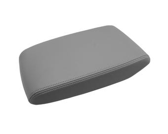 Fits Toyota Highlander 2008-2013 Vinyl Leather Center Console Lid Armrest Cover Auto Car Interior Upholstery Replacement Trim Gray