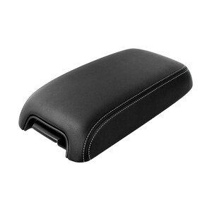 Fits Dodge Charger 2011-2018 Black Vinyl Leather Center Console Lid Armrest Cover Auto  Interior Upholstery Replacement Trim KBH Gray Stitch