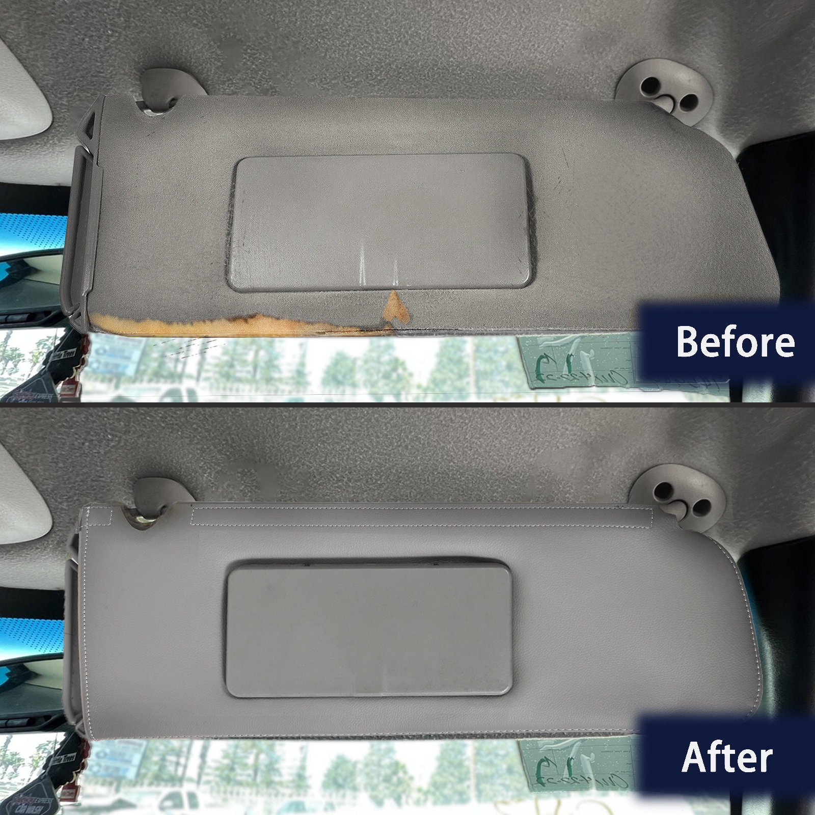 Fits Chevy Tahoe Suburban Yukon 1995 1999 Sun Visor Vinyl Leather