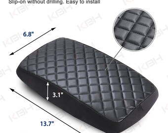 Toyota Tacoma Center Console Gray Leather Center For 2007-2011 Toyota Camry – Microfiber Skin Console Lid Cover - Foto 9