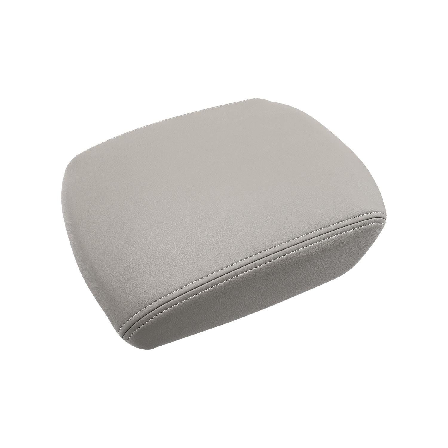Fits Honda Pilot 2009-2015 Vinyl Leather Center Console Lid Armrest Cover Auto Car Interior Upholstery Replacement Trim Gray
