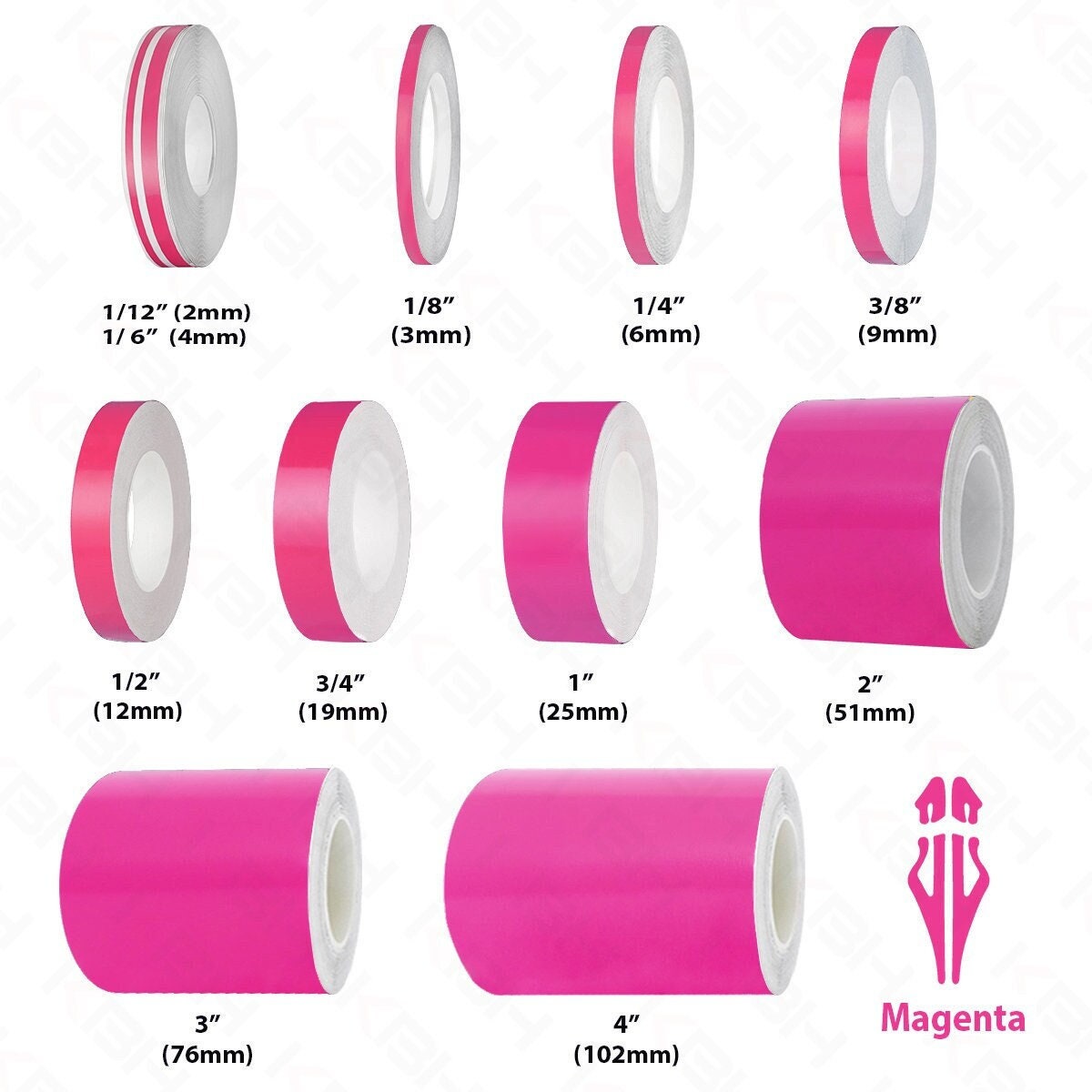 Vinyl Color Coding & Harness Tape - Pink 3/4 x 66-ft — Identi-Tape